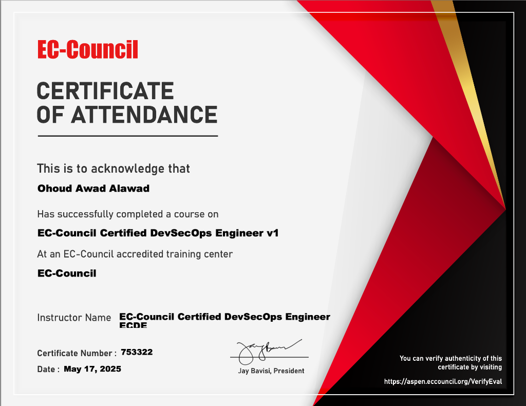 EC-Council DevSecOps Engineer Course (ECDE)